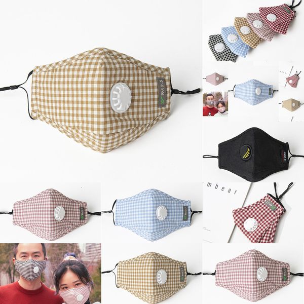 

factoryq8jjfactoryn6epanti-fog valve pm2.5 plaid mask breathable with washable adjustable cotton facial cover so z1iy