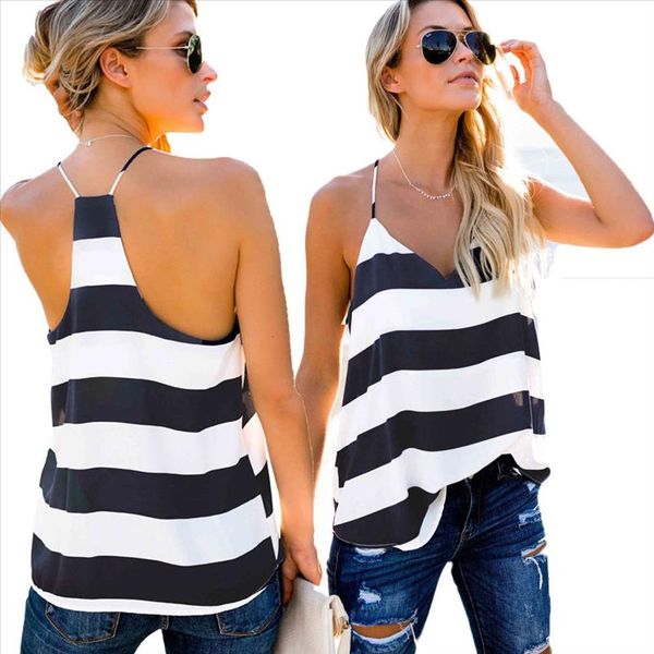

new fashion women casual vest sleeveless v neck beach tank t shirt tee drop shipping good quality, White