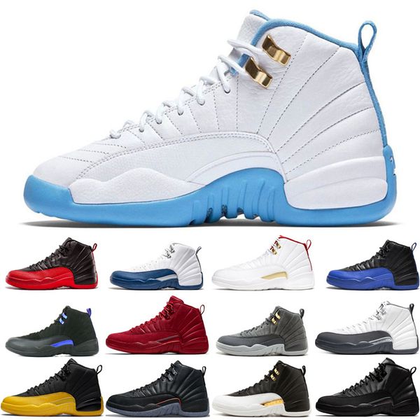 

2022 12s 12 basketball shoes jumpman men black purple bulls dark grey flu game french blue indigo michigan reverse taxi twist utility wings
