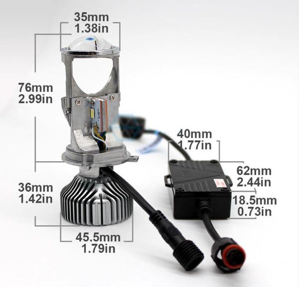 

1 set h4 g6 led hi-low mini projector lens headlight for car clear dual beam pattern 12v 5500k no astigmatic problem 70w 12000lm1