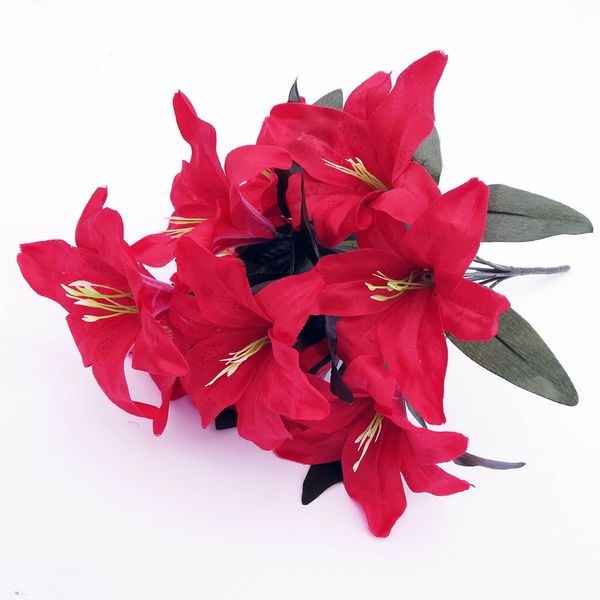 

factory priceeaster simulation wedding favor lily table decoration silk fake artificial flower decorative flowers wreath