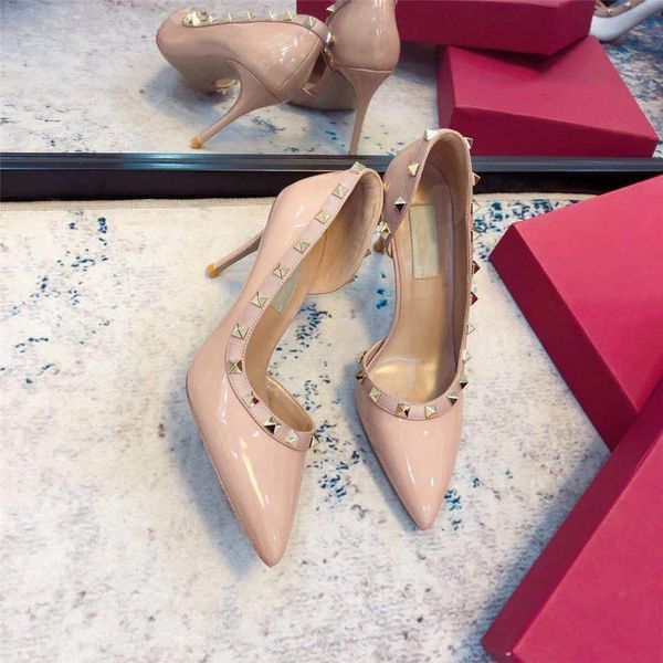 

дамы летние сандалии сексуальные i oge eels night out party oifs 2020 женщины насосы peep toe элегантные женщины металлические заклепки eel, Black