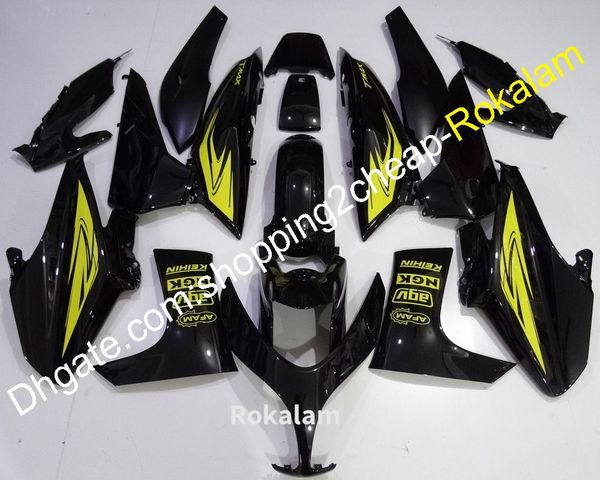 Kit carenatura per Yamaha TMAX 500 2008 2009 2010 2011 TMAX500 08-11 T-MAX500 Giallo Nero Carrozzeria Moto Carenatura