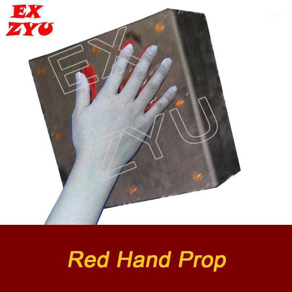 

exzyu red hand box prop real life escape room use hand to touch the red palm position to unlock suitable for various themes1