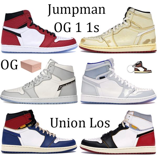 

with box high zoom white racer blue 1 1s og jumpman basketball shoes chicago angeles blue toe wolf grey classic running sneakers