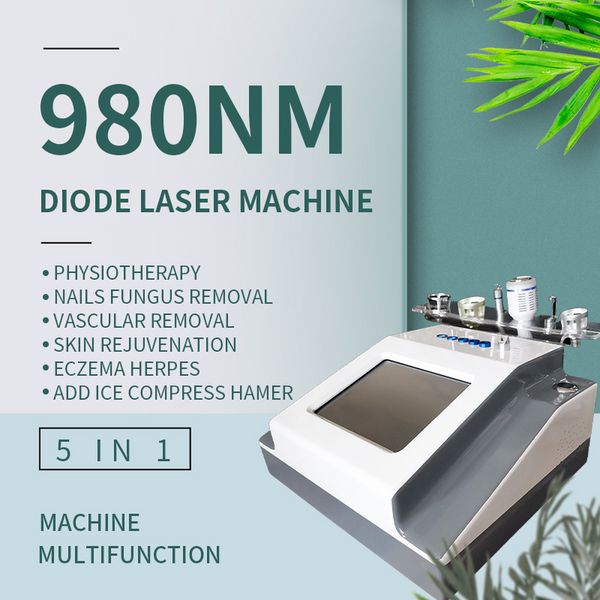 Diodo Laser 980nm Remoção sistêmica de remoção de aranha Tratamento facial 980 Tratamento profissional para a pele