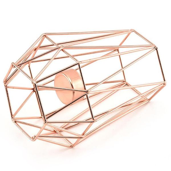 

кованый железный держатель свеча геометрическая проволочная клетка tealight подсвечник держатель для гостиной украшения ванные стороны свадь
