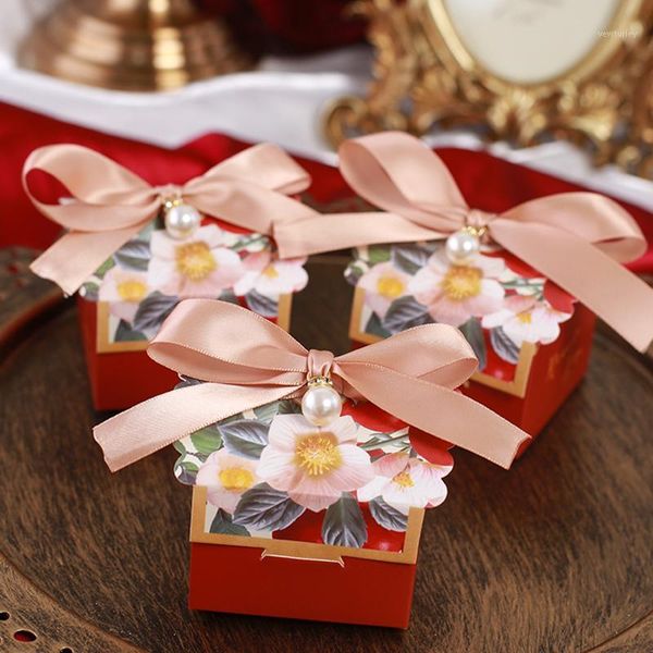 

gift wrap 25pcs theme wedding favors candy box baby souvenirs with ribbon chocolate paper beautiful for wedding1