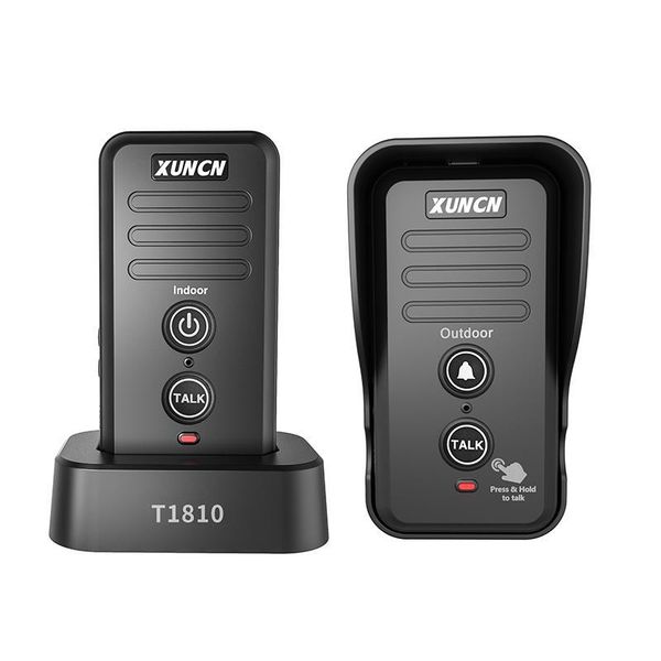 

doorbells wireless waterproof electronic intercom system doorbell with 1-2 mile range 3 volume levels rechargeable battery