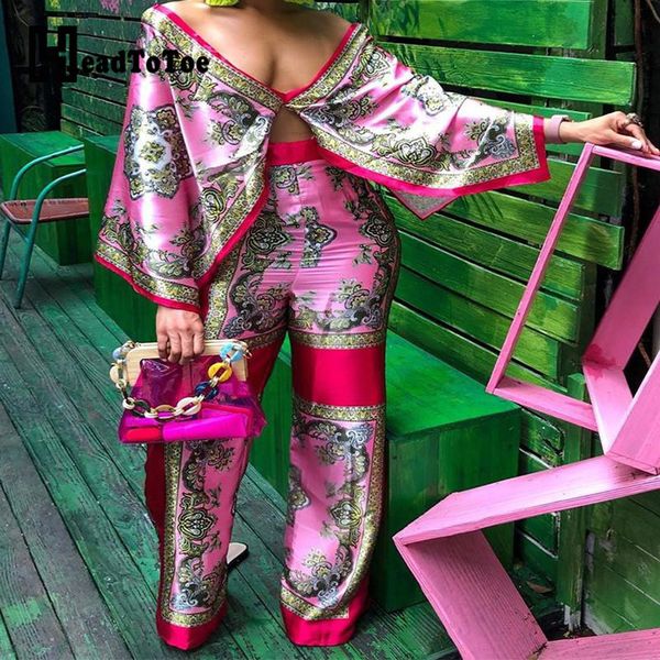 

print cape style with pants set y200701, White