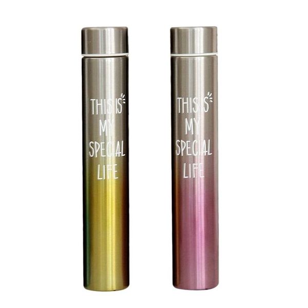

water bottles 260ml gradient color stainless steel insulated cup car home household coffee