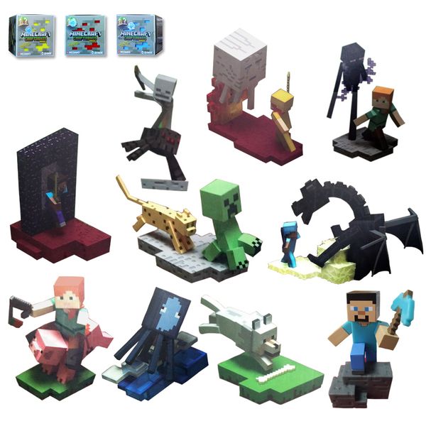 

doll 4edamy world's blind box the model around toy character pendant puppet assembly building block handmade switchvfsdw, Silver