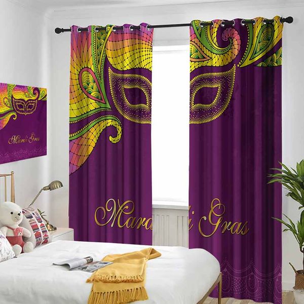

thermal insulated room darkening window shade colorful lace style corner ornaments calligraphy and dotted mask design curtain