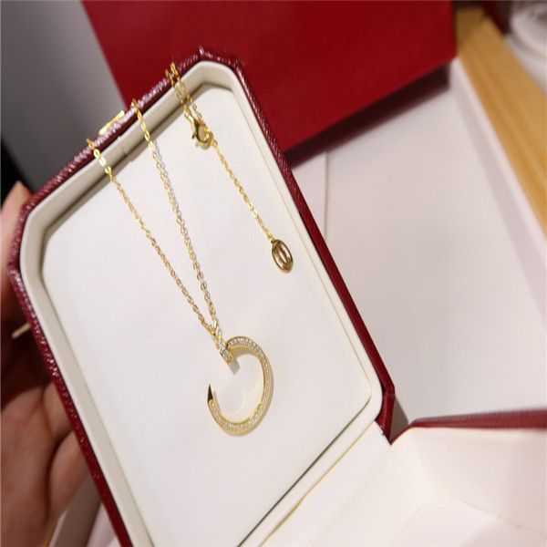 

2020 new luxury fashion design simple niche design nail pendant, Silver