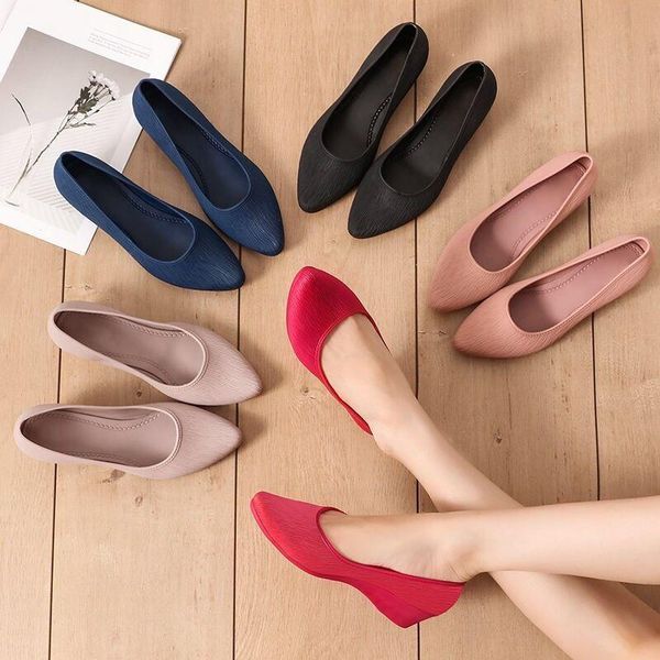 

dress shoes women wedges pumps wedge female slip-on single spring autumn boat shoe ladies platform leisure office, Black