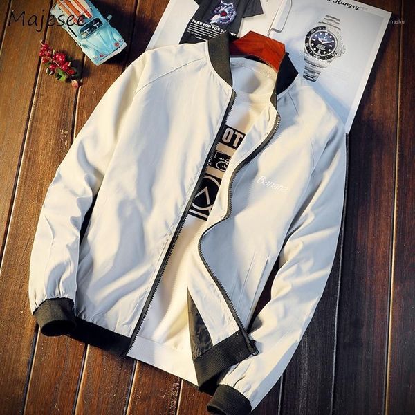 

jacket men zipper korean style casual slim long sleeve mens jackets 2020 males plus size black coats all match fashion1, Black;brown