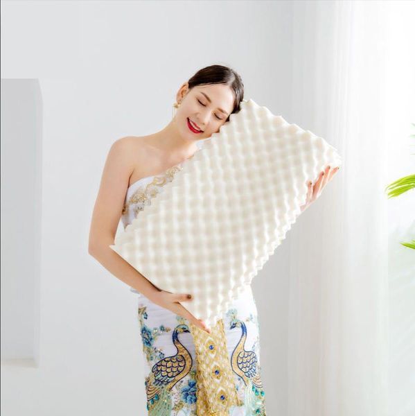 

pillow bed ergonomic soft cervical spine neck protection massage orthopedics natural latex