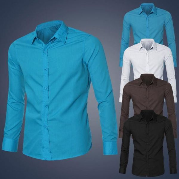 

men's casual shirts shirt slim men summer cotton mens luxury stylish fit long sleeve w413, White;black