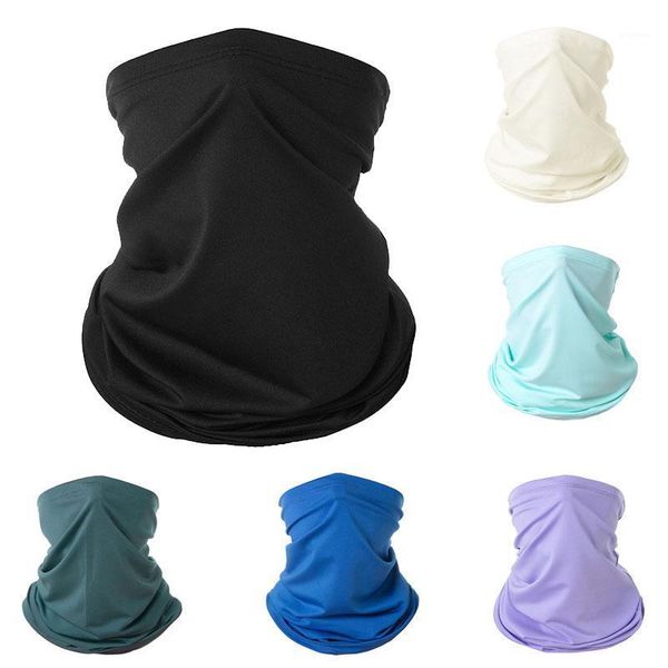 

man women head face neck gaiter tube beanie scarf bandana sports outdoor fashion sunshade1, Black