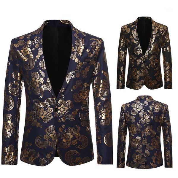 

mens blazers casual suits men's four seasons gold-plated single-button suit wedding dress1, White;black