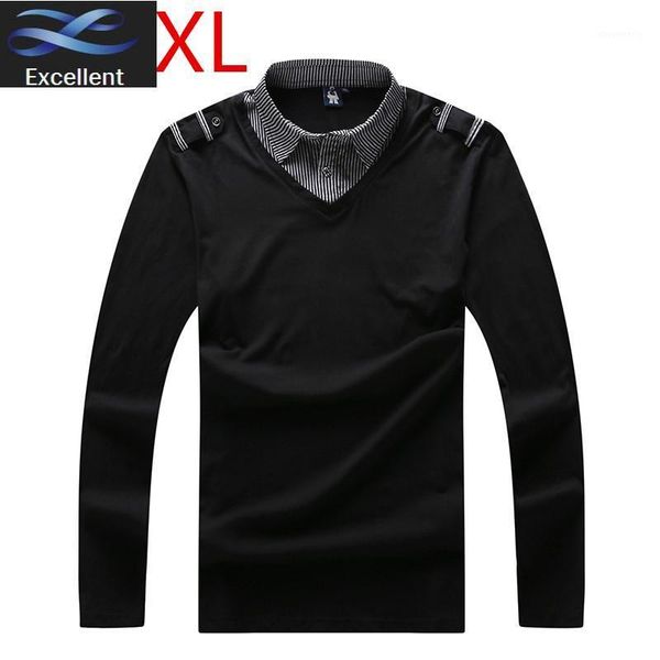 

men's polos 8xl 10xl plus 6xl size brand mens solid shirts cotton long sleeve camisas homme loose fit casual man shirt1, White;black