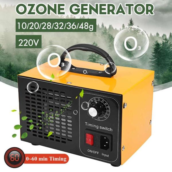 

ozone generator 48g/h 32g/h machine with 60s timing controller air purifier disinfection sterilization cleaning formaldehyde