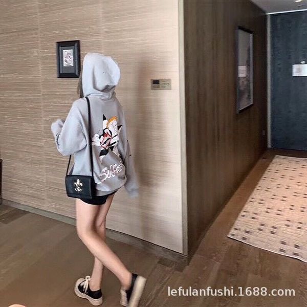 

outlet 2020 new ch crowne hooded graffiti crew neck plush sweater, Black