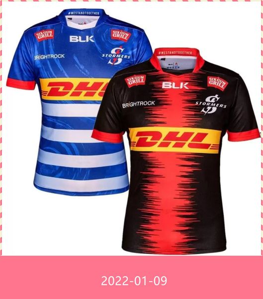 

2021 2022 stormers rugby jersey 21 22 home away size s-3xl shirt, Black;gray