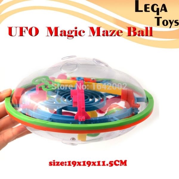 

u f o shape 3d puzzle magic maze ball kids toys 99 level perplexus magical intellect marble puzzle iq balance educational toys y200413