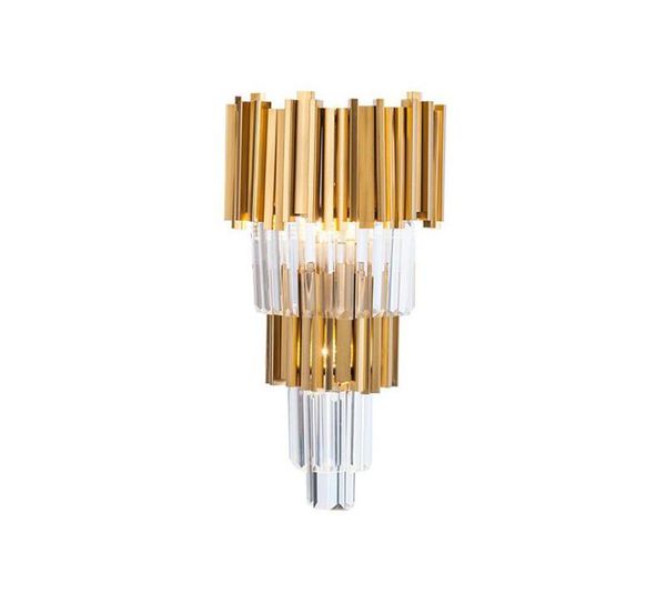 

plating modern wall sconce lamp luxury gold wall light fixtures bedside living room lamps