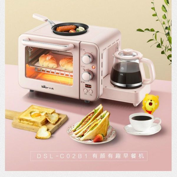 

220v household three-in-one breakfast machine toaster oven bread maker coffee maker machine bakery bread machines oven1