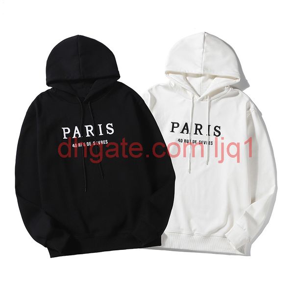 

men women hoodies letter embroidery long sleeve hoodie black white mens winter hoodies size m-2xl