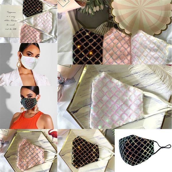 

lace factory8cb1fashion sparkly women blink jewel for party decoration dust sun washable face mask