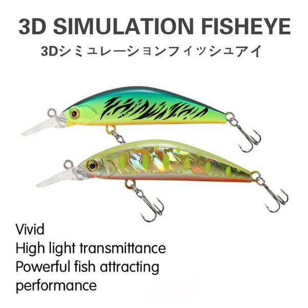 10 teile / los 5,2g 70mm Artificia Minnow Fischerei Köder Pesca Fishing Lites Carp Hard Köder Sinken Lippen Jerkbait Japan Lure Jigging