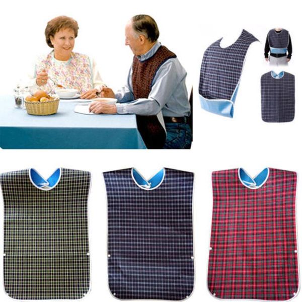 

aprons 1 pcs old man apron large waterproof mealtime bib clothes protector