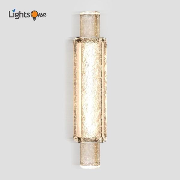 

wall lamp post-modern light luxury crystal living room designer exhibition hall el