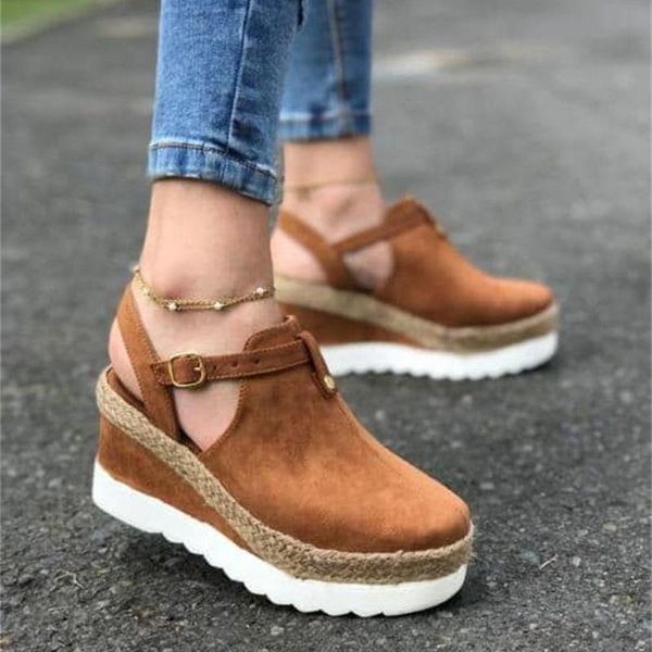

new high heel sandals women vintage platform shoes woman comfortable sandals chaussures femme summer wedges women, Black
