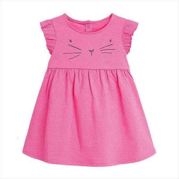 

little maven summer baby girl children clothes toddler cotton animal print vestiods frocks casual dress for kids 2-7 years, Red;yellow