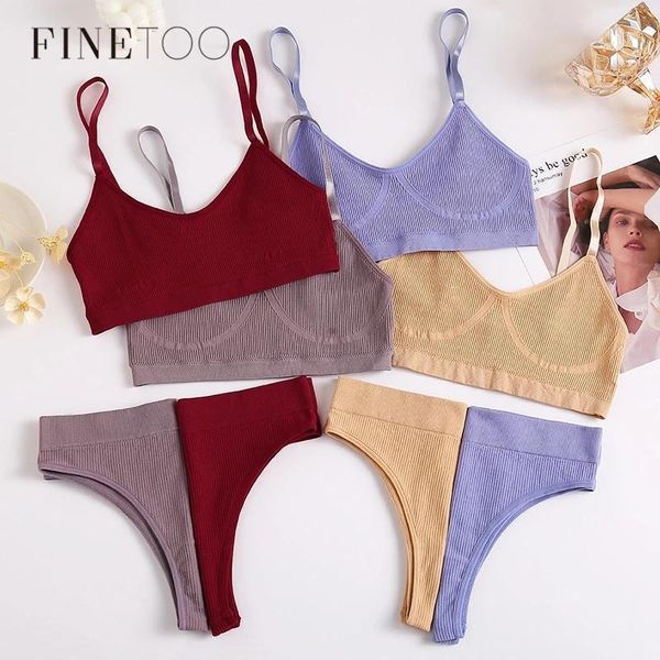 

finetoo seamless women panties set cotton low waist g-string underwear set soft active wear lingerie fitness crop, Red;black