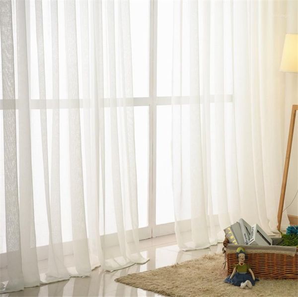 

cross gauze window gauze curtain cotton white material pure white1