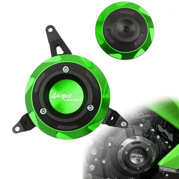 

green for ninja 400 2020 2020 motorcycle cnc engine crash protector slider stator case guard anti pad ninja4001