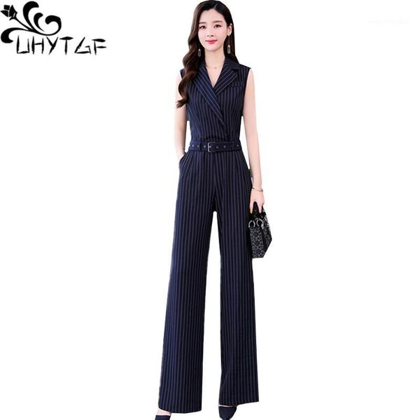 

two piece dress uhytgf summer 2 set women fashion stripes wide-leg pants elegant womens suit casual plus size 14411, White