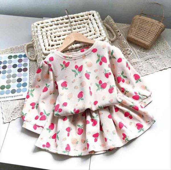 

girl autumn clothing set for kids fall outfit shirt and skirt children clothes suit child trackuit vetement enfant fille, White