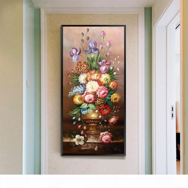 

qianzehui,diy diamond embroidery,round diamond large porch plant flower full rhinestone diamond painting cross stitch,needlework