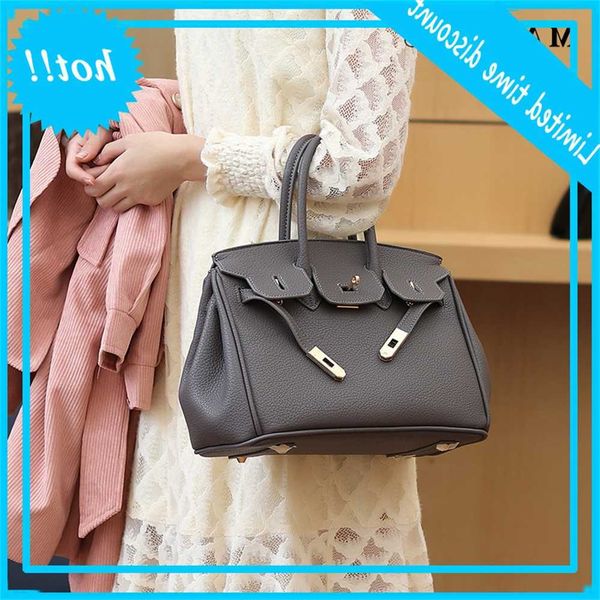 

maidudu women's 2020 new fashion litchi pattern kelly large capacity handbag single shoulder messenger bag