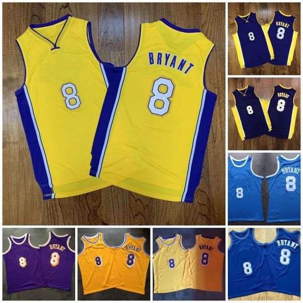 

vintage 8 swingman mesh embroidery logos stitched basketball jerseys, Black