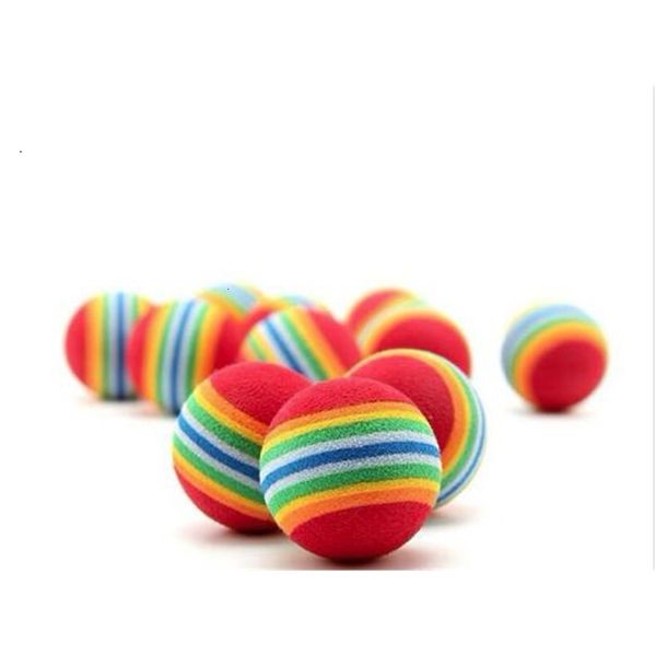

factory30b0dog diameter 35mm interesting pet and cat toys super cute rainbow ball cartoon plush toy