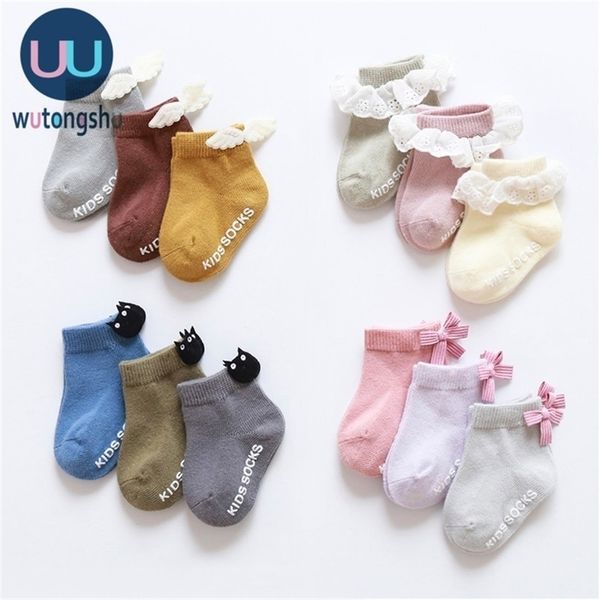 

3/5 pairs princess warm infant newborns birthday gift boy girl 0-24 months summer socks for baby y201009, Pink;yellow