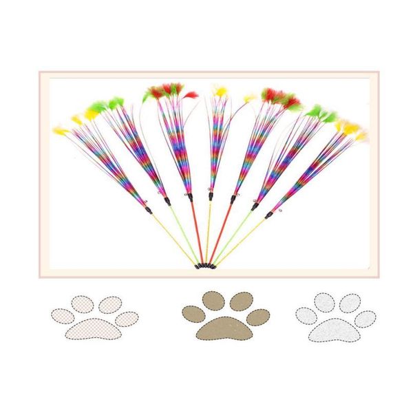 

feather teaser cats toy cats wand toys with bell catcher teaser funny exercise for kitten lb jllizl