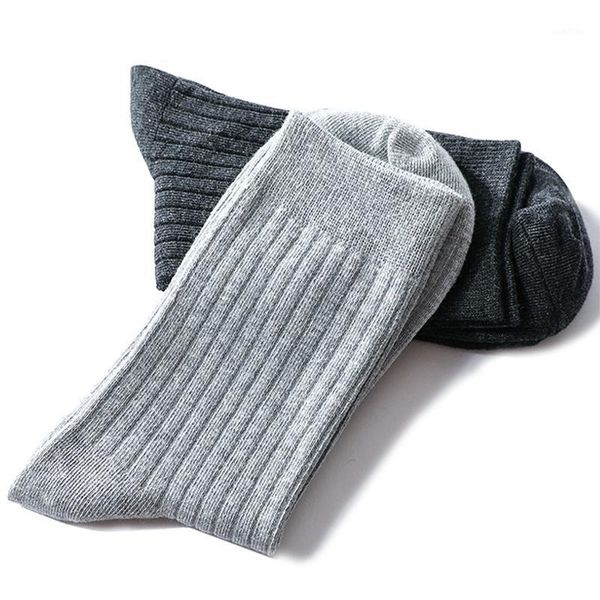 

men's business casual socks 2020 summer winter cotton socks sports quick drying black white solid color long sock1
